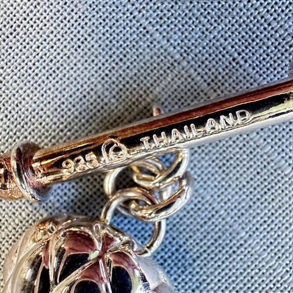 Sterling Silver Thailand Puffy Heart Bracelet - Picture 11 of 14